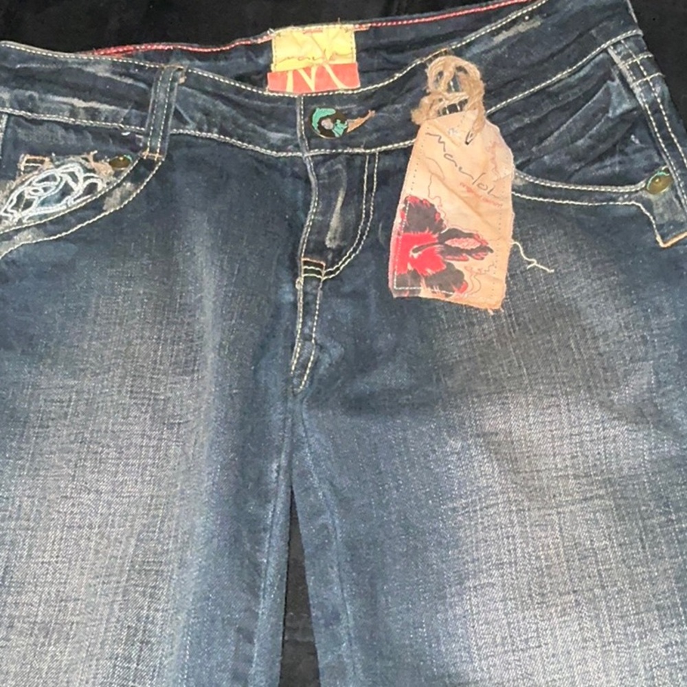 Chic Dark Blue Women's Boot Cut Jeans
